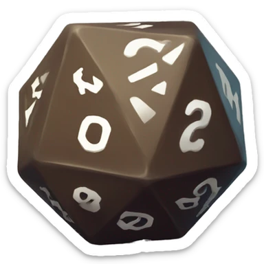 d20 die sticker
