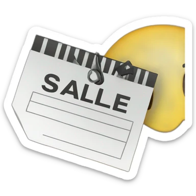 price tag sale sticker