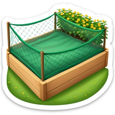 garden bed netting  sticker