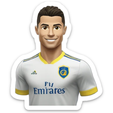 cristiano ronaldo in al-nassr shirt sticker