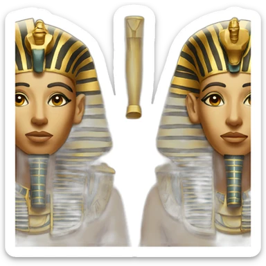 Egyptian pharaoh sticker