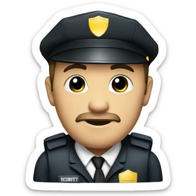 Security guard  sticker