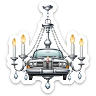 Car chandelier sticker