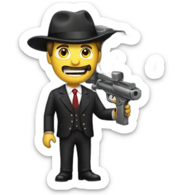 Business man shot out of a cannon sticker