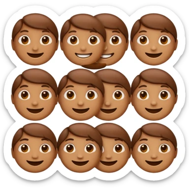 Brown aesthetic emojis sticker