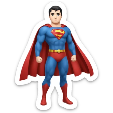 Superman full body emoji sticker
