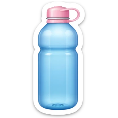 Colorful shiny pastel water bottle sticker