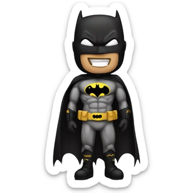 Batman with tattoos sticker