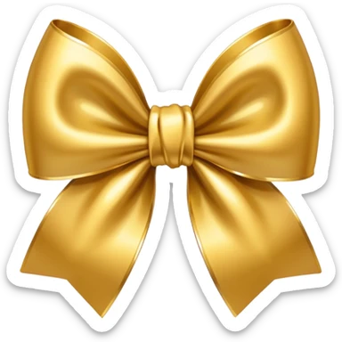 Gold Bow sticker