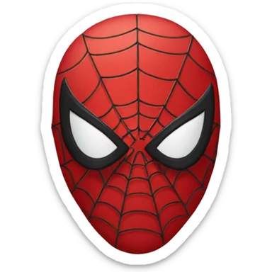 Spiderman mask sticker