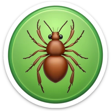 tick good with green crycle sticker