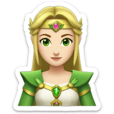 Greeneyes-princess-zelda sticker