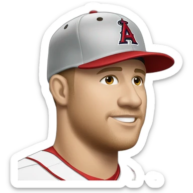 mike trout sticker