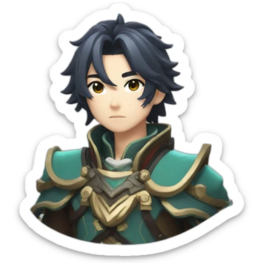 xiao from genshin impact sticker