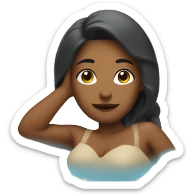 Women sitting in hot tub sticker