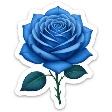 Blue rose sticker