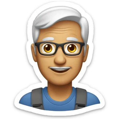 62 year old men who works as a retail worker sticker