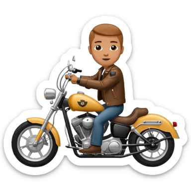 easy rider breaker morant on chopper motorcycle sticker