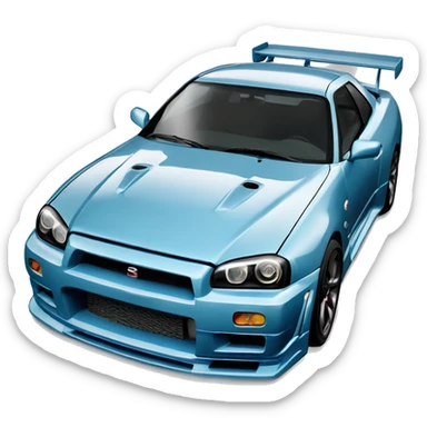 Nissan GTR R34  sticker