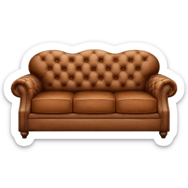 brown sofa sticker