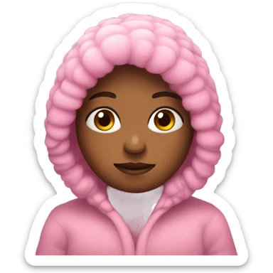Pink cozy sticker