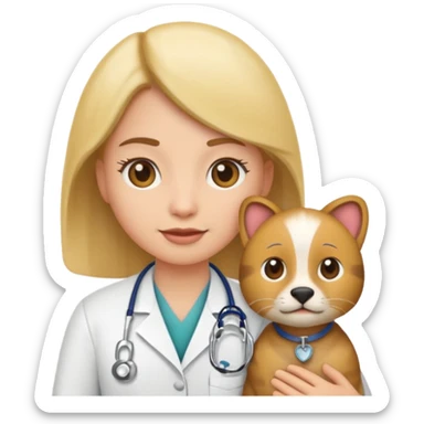 emoji for veterinarium hospital for rare animal - for services sticker