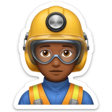 Protective Gear Worker man sticker