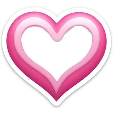 Pink heart sticker