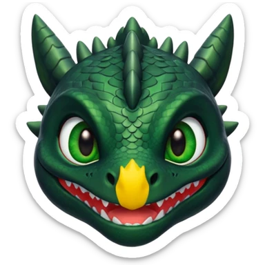 Toothless face from how to train your Dragon sticker