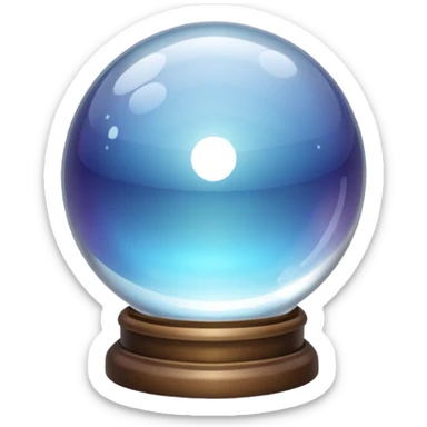Crystal ball sticker