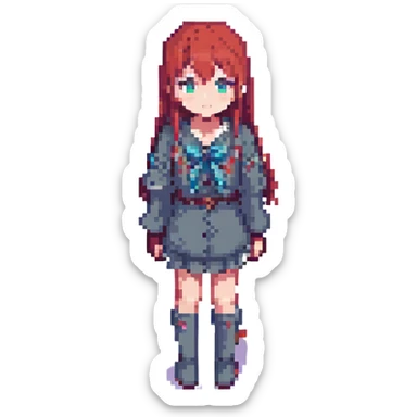 anime girl sticker