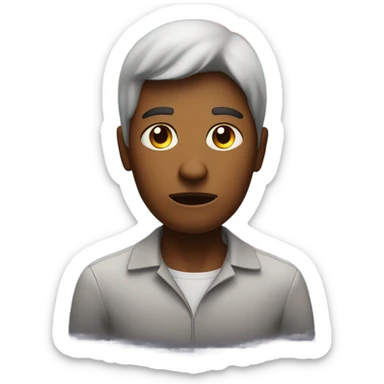 i’m on fire and my life is hard sticker