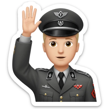 Nazi salut Hitler sticker