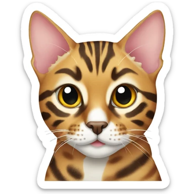 Bengal cat sticker