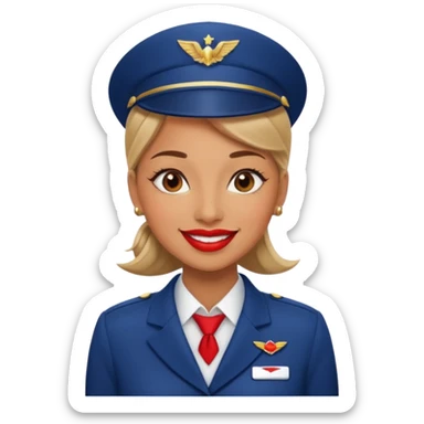 coworkers flight attendant  sticker