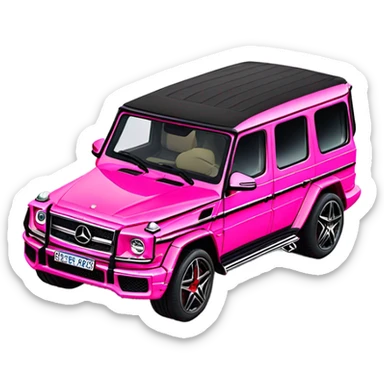 Mercedes-Benz G63 AMG pink sticker