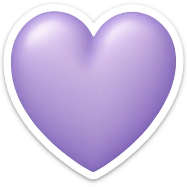 Pastel lavender heart  sticker