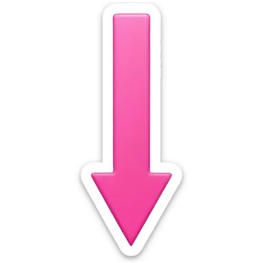 Right arrow in pink  sticker