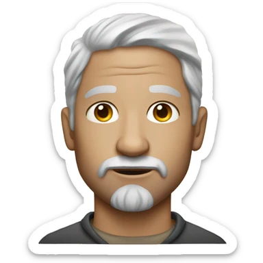 homeless white man 40 year old sticker