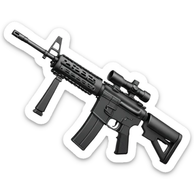 M4 rifle  sticker