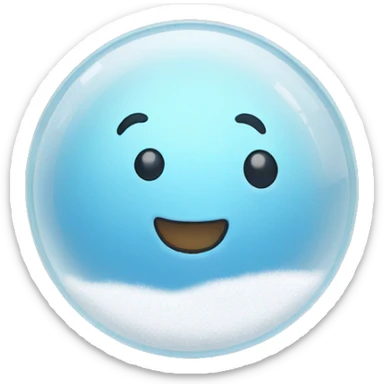 SNOW BALL GLASS sticker