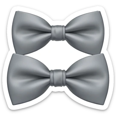 gray bow tie sticker
