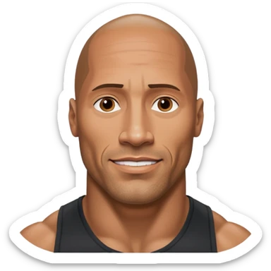 dwayne the rock johnson sticker