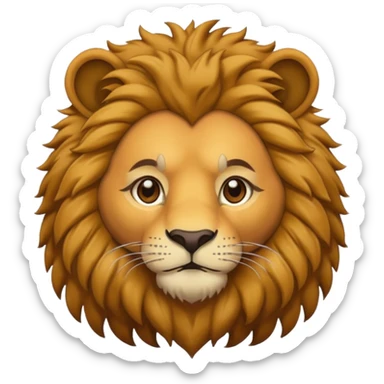 man in lion  costume  sticker