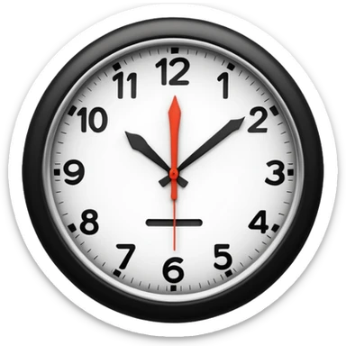 RELOJ QUE MARCA LAS 4 sticker