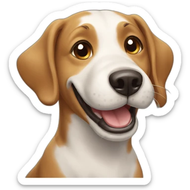 happy happy dog happy happy sticker