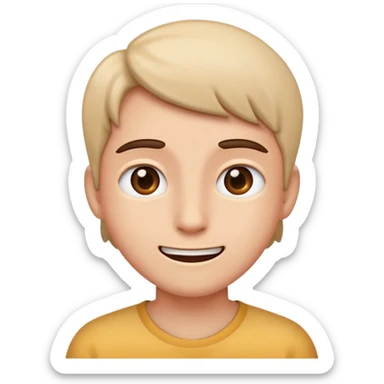 Feliz y nervioso sticker