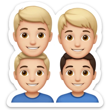 Enfants garçons portrait  sticker