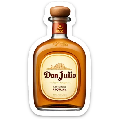 Don julio tequila bottle  sticker