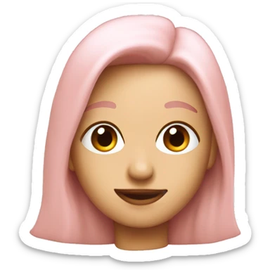 Light pink postcard sticker